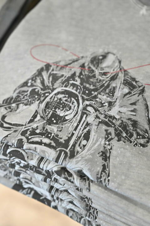 Teeshirt benson and cherry TAIRALO anthracite – Image 2