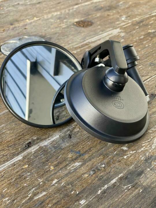 Rétroviseur embout de guidon rond