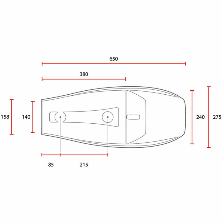SELLE FLAT RACER tuck and roll noir – Image 2
