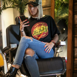 Von Dutch BURN teeshirt noir